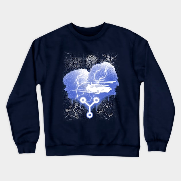 Time Travelers Crewneck Sweatshirt by Punksthetic